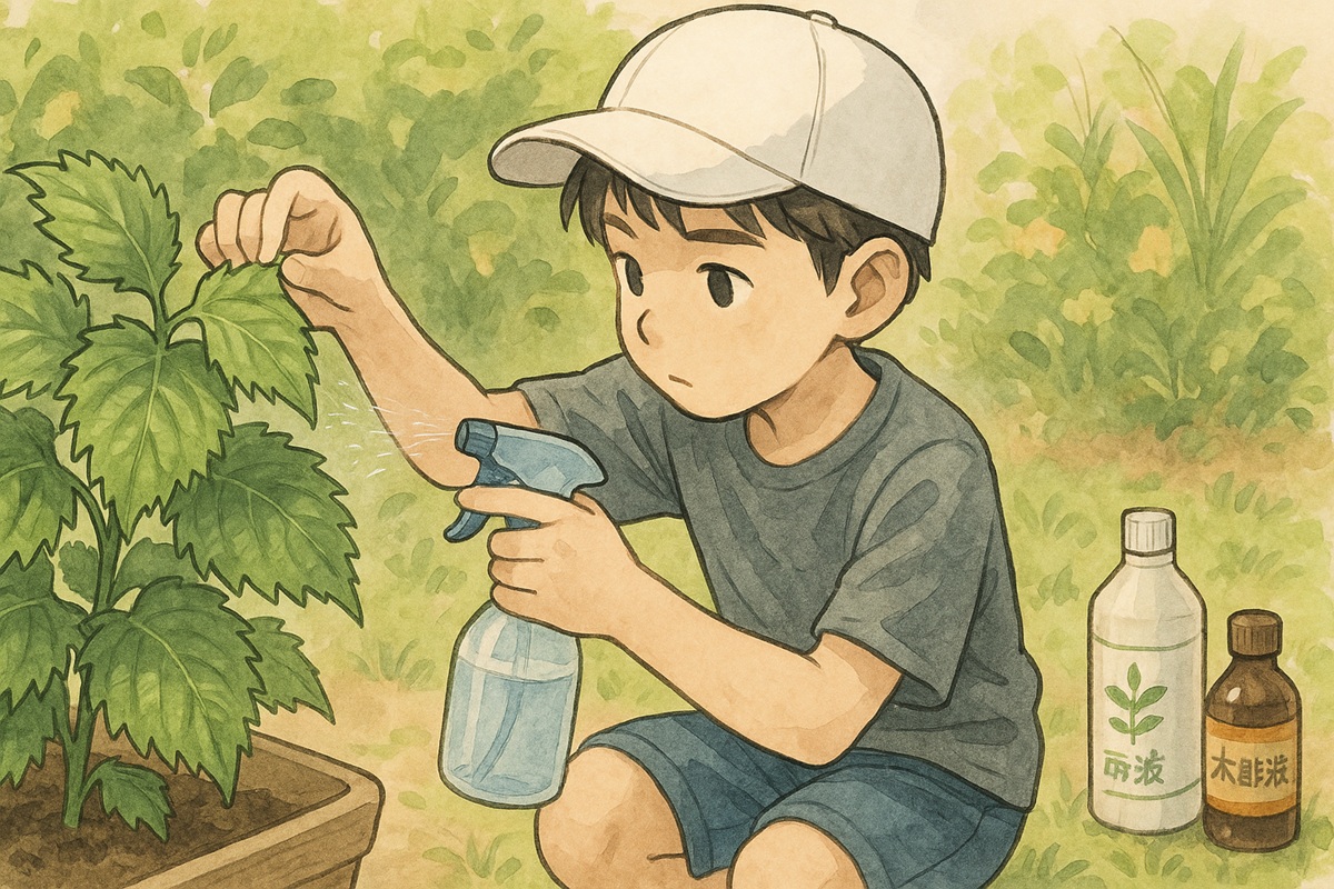 大葉に虫がつかないようにするにはどうする？