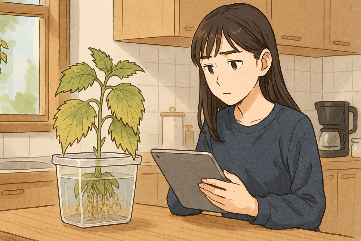 大葉の水耕栽培を肥料なしで育てると？