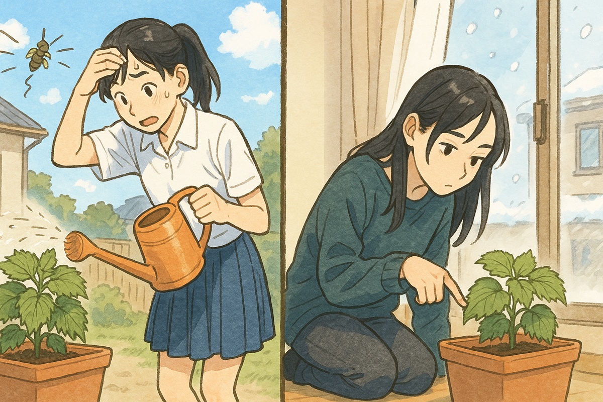 夏と冬の大葉の水やりの違いとは