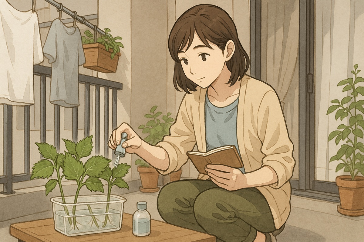 大葉の挿し木後の管理と注意点