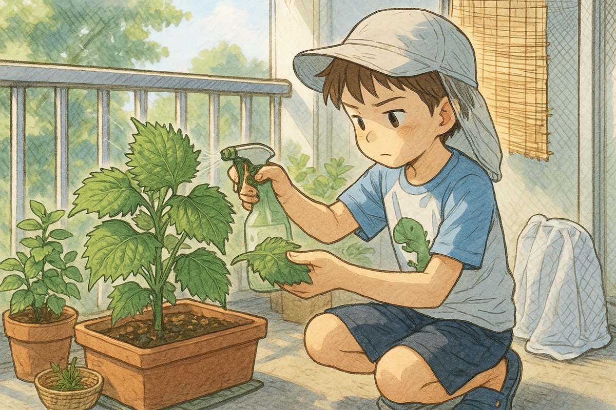 大葉から虫を防ぐための対策と予防法