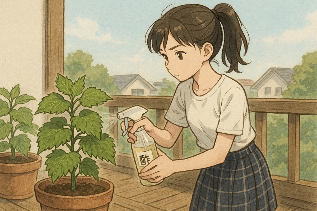 酢を使った大葉の虫除けの仕組みと注意点