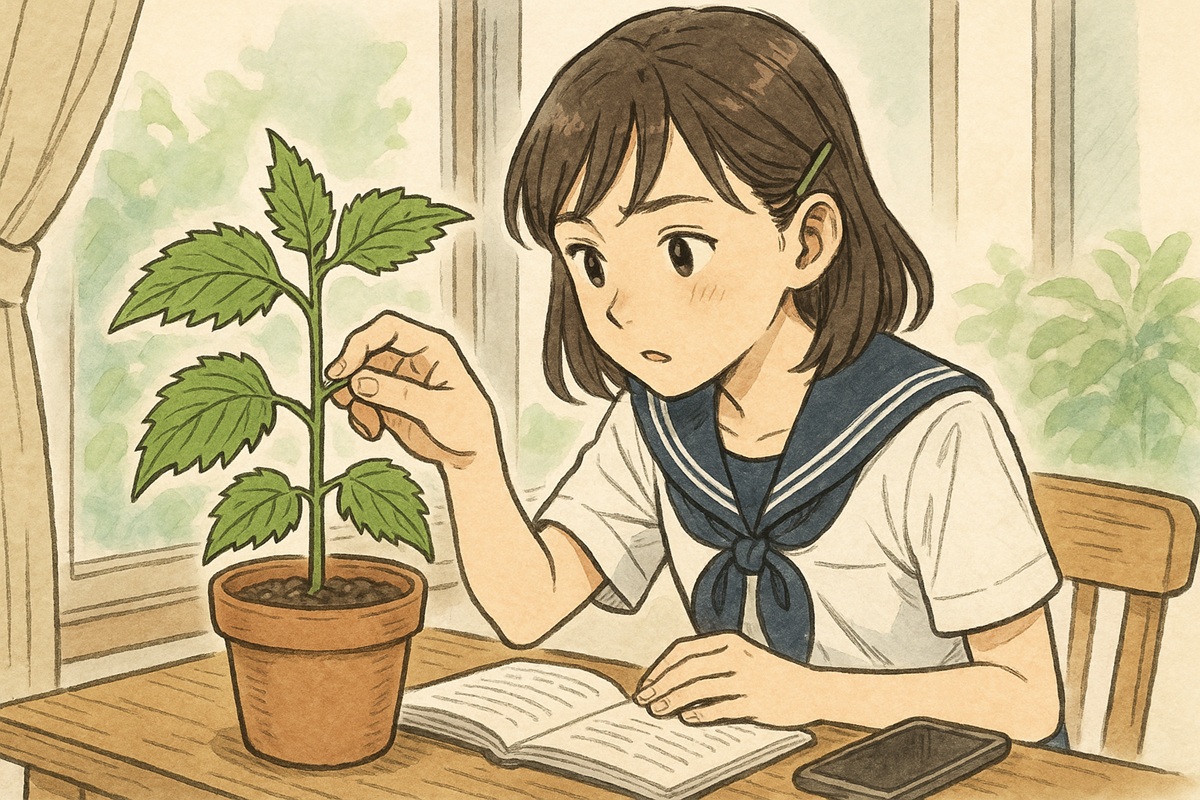 大葉の摘心するのはどこ?正しい位置とは