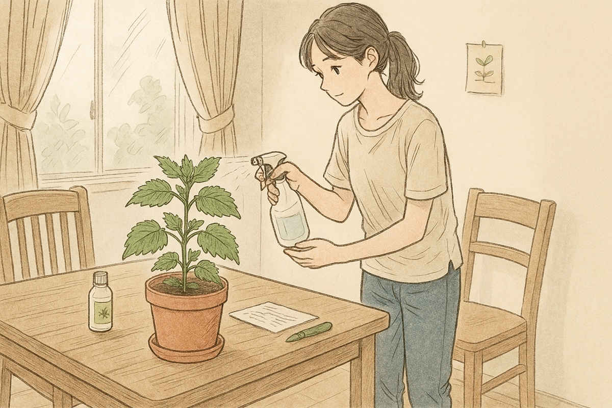 大葉の摘心後の管理と脇芽の育て方