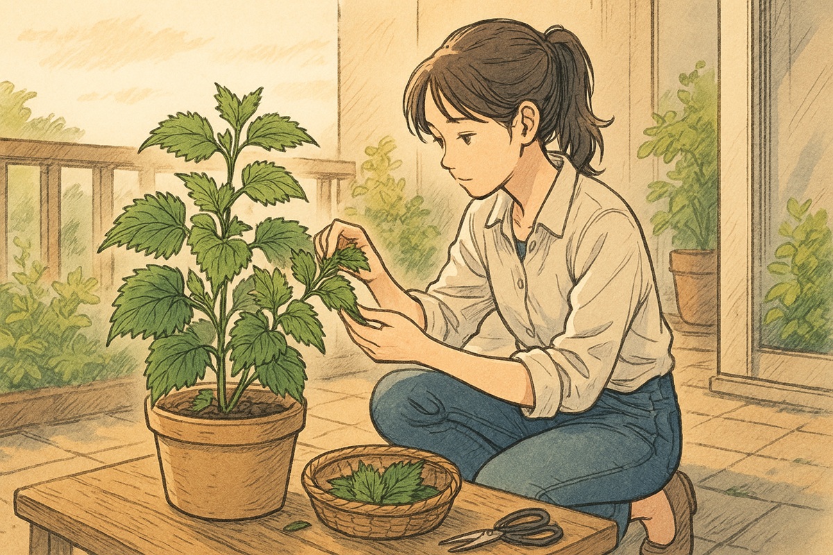 大葉を摘心で収穫量を増やすコツと注意点