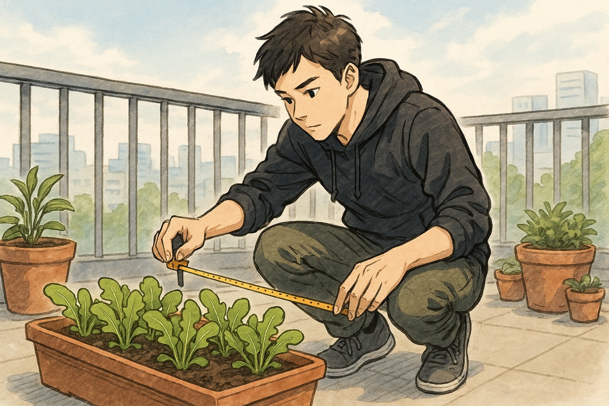 ルッコラを間引きする間隔はどれくらいが良いか