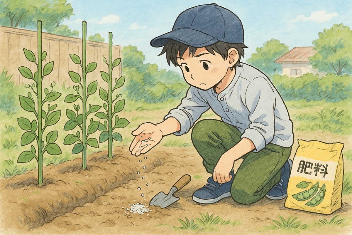 スナップエンドウの肥料のやり方と注意点