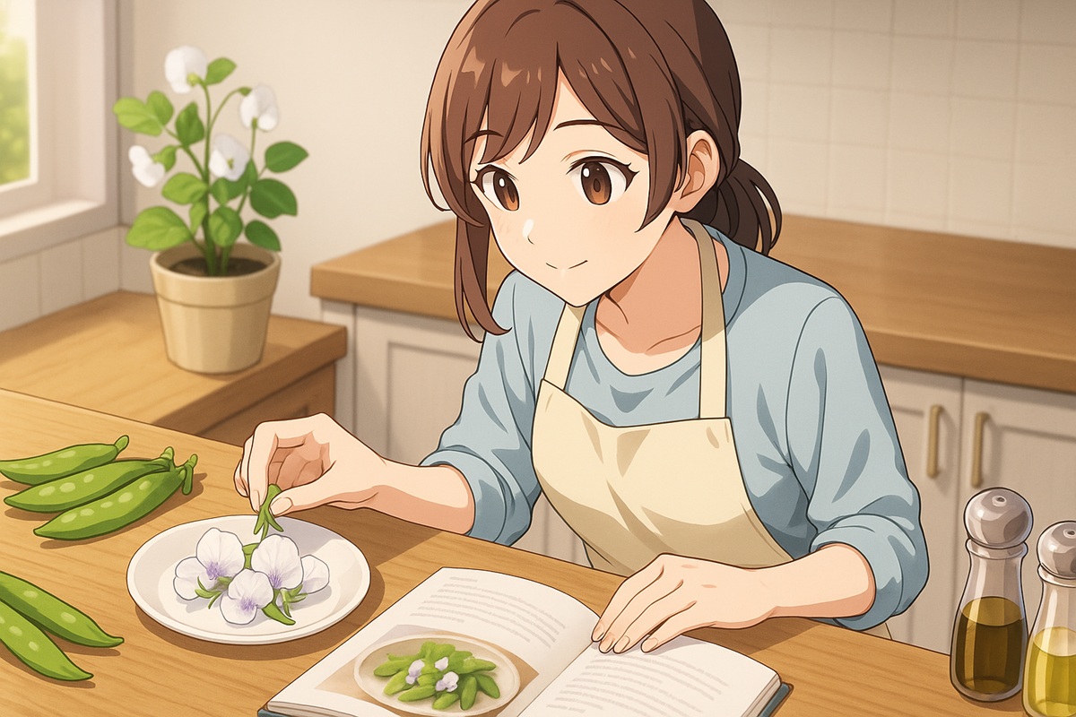 スナップエンドウの花は食べられる？利用法と注意点