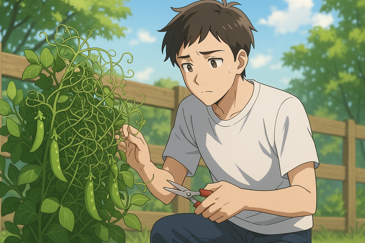 スナップエンドウを摘心しないとどうなる？収穫への影響