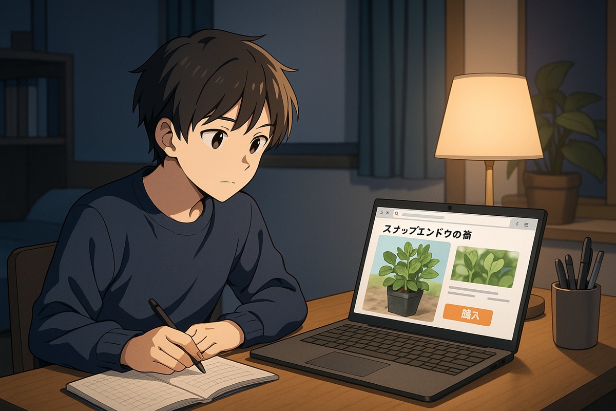 スナップエンドウの苗は通販でも買える？