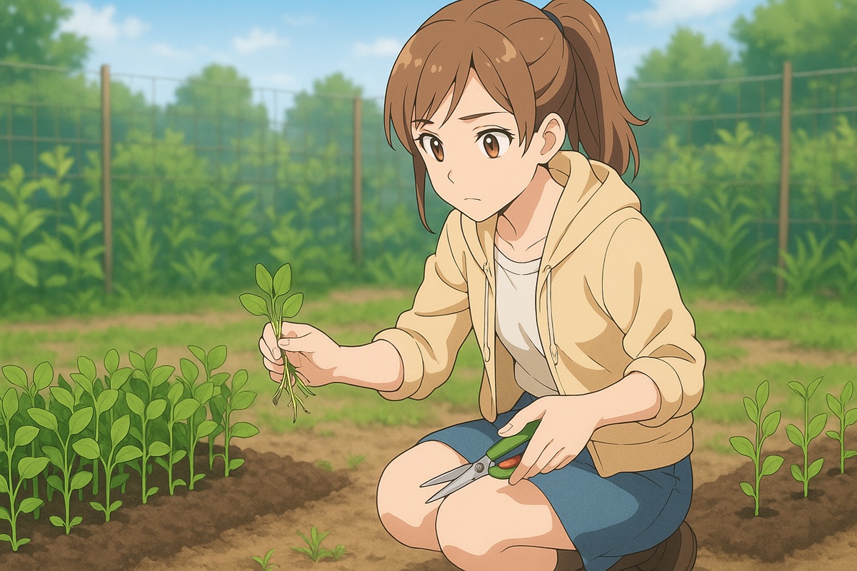 比較解説！基本的なスナップエンドウの間引きの仕方
