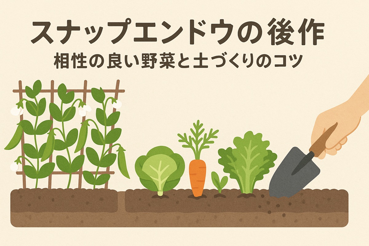 スナップエンドウの後作はコレ！相性の良い野菜と土づくりのコツ