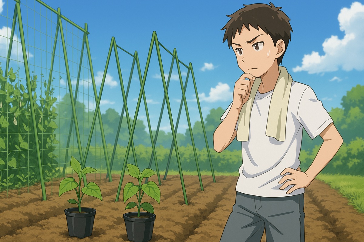 スナップエンドウの次にキュウリやゴーヤを植える時の注意点