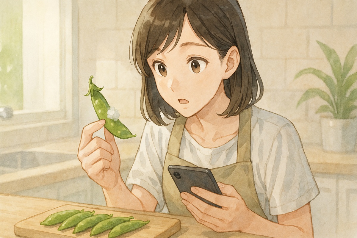 スナップエンドウの白い綿のようなものはカビ？
