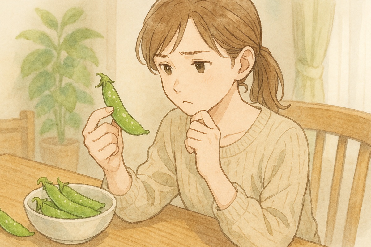 スナップエンドウのさやの白いぶつぶつは傷？