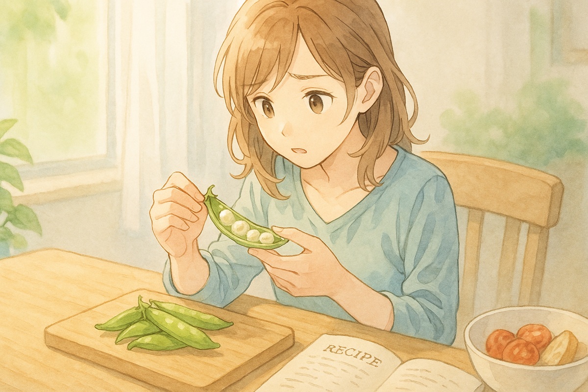 スナップエンドウの中が白い場合