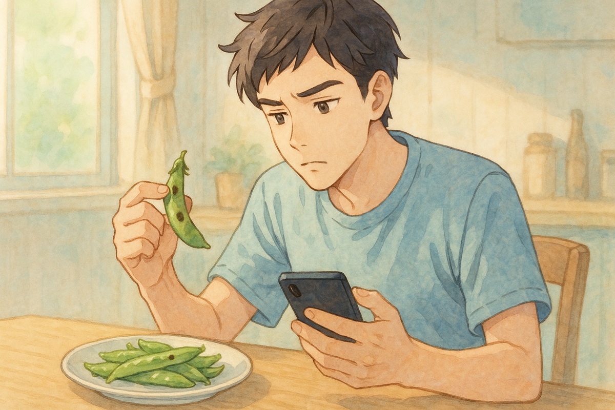 スナップエンドウに黒い点ができても食べれる?
