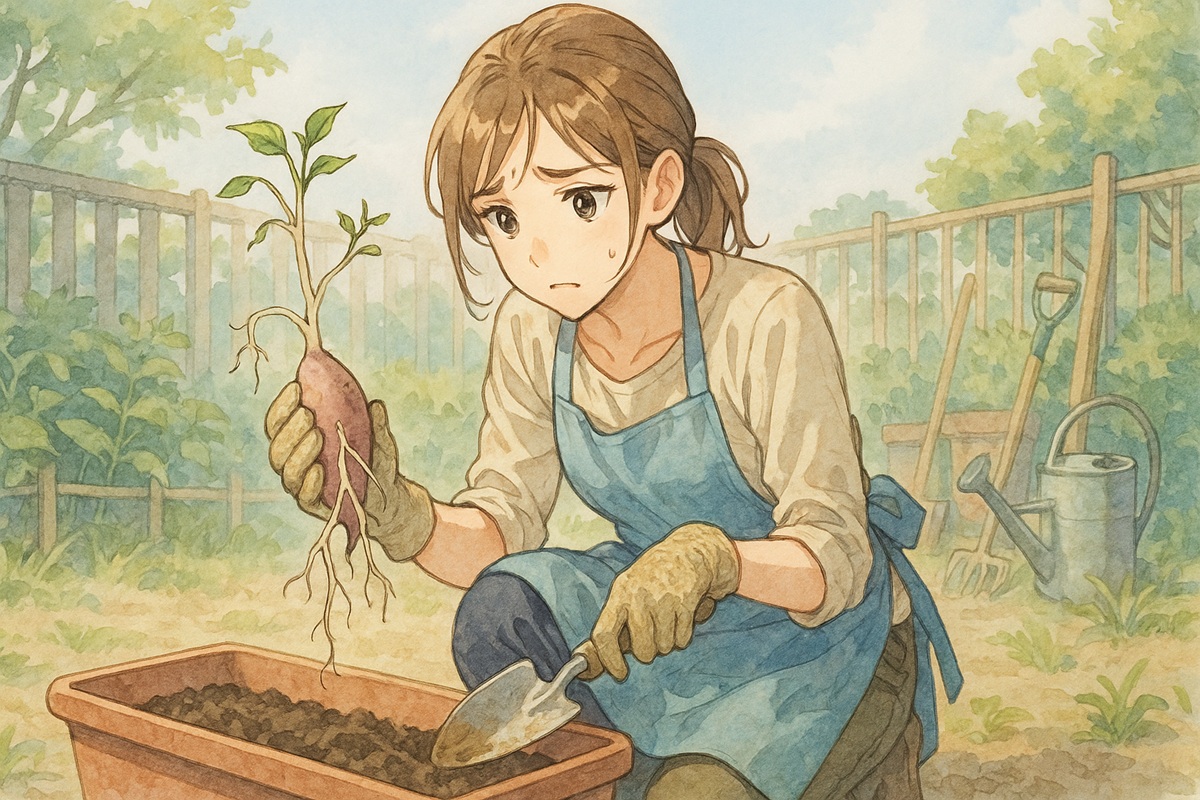 芽が出たさつまいもを植えても失敗する理由