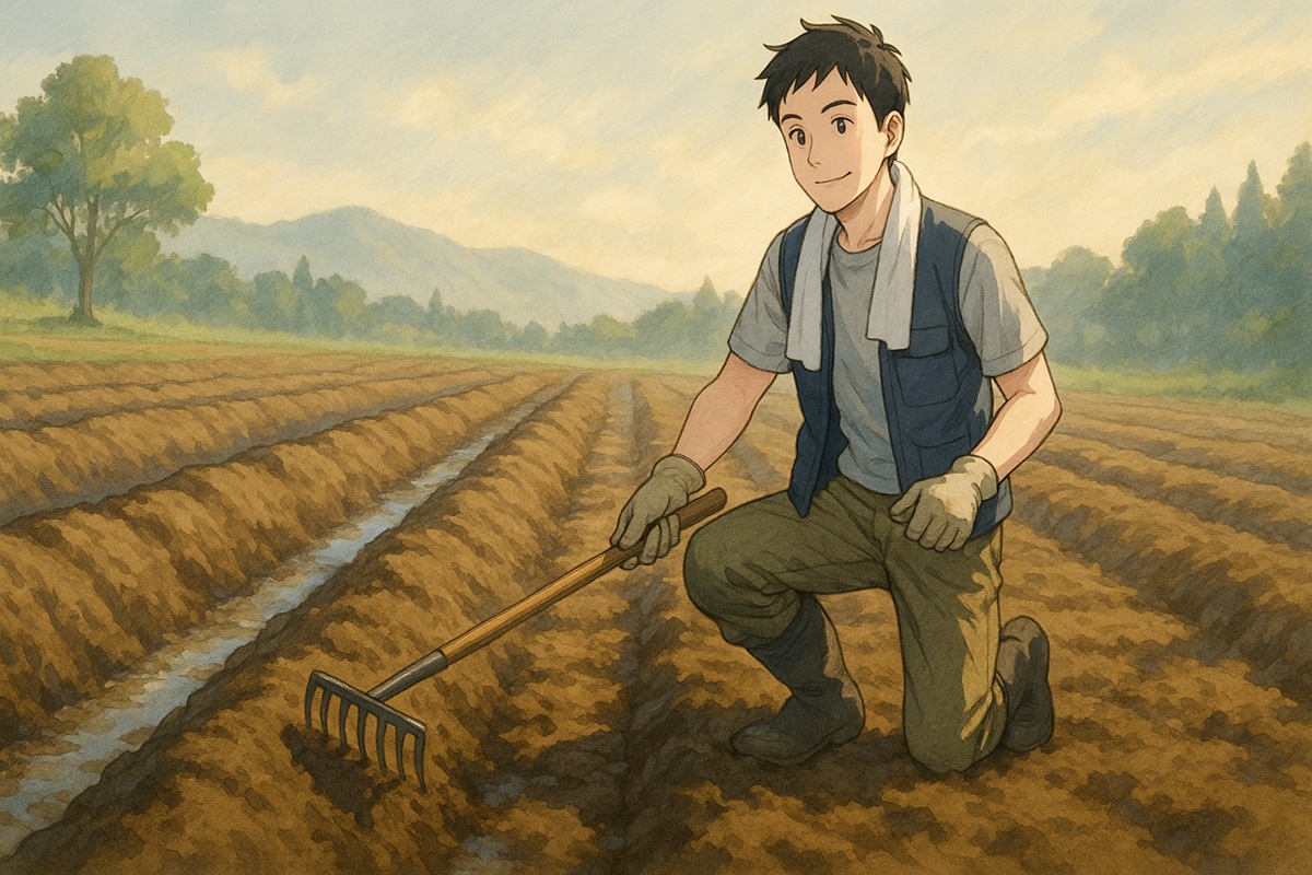 水はけを良くして美味しいさつまいもを育てる