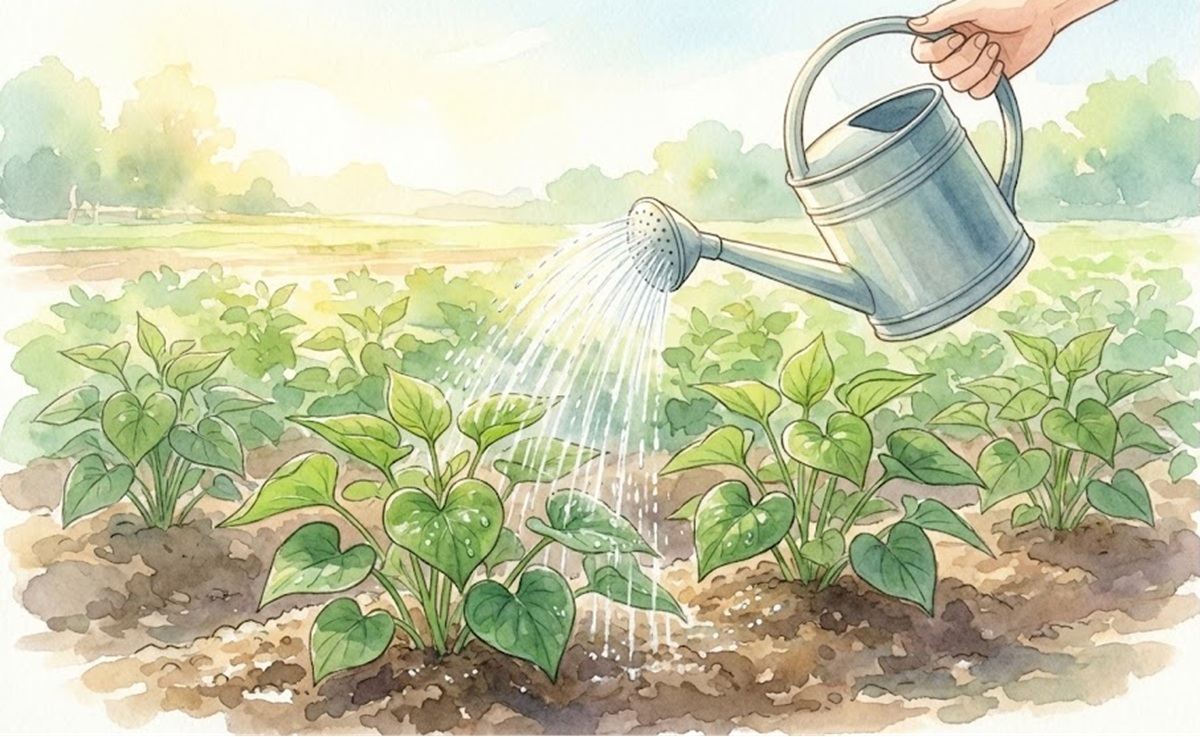 さつまいもで失敗しない水やりの頻度と量