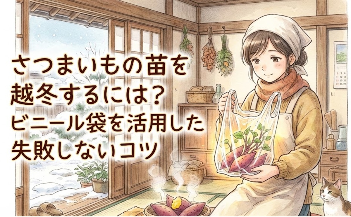 さつまいもの苗を越冬するには？ビニール袋を活用した失敗しないコツ