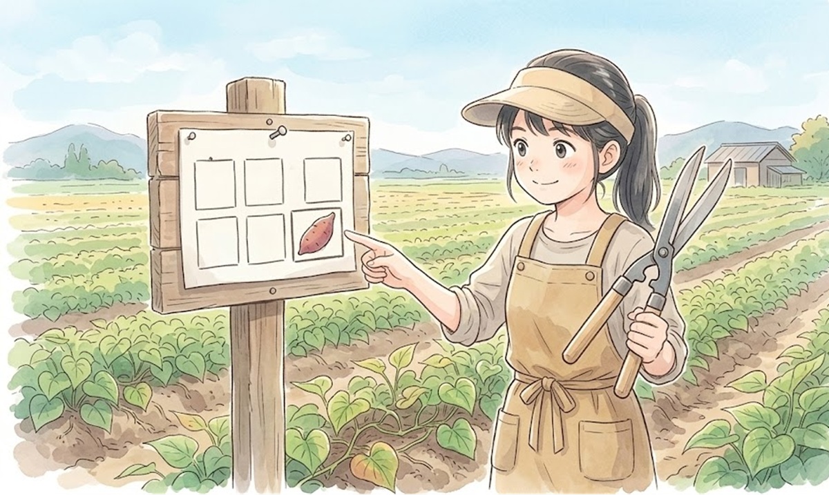 収穫の何日前にさつまいものつるを切るのがベスト?1週間前の実践が鍵
