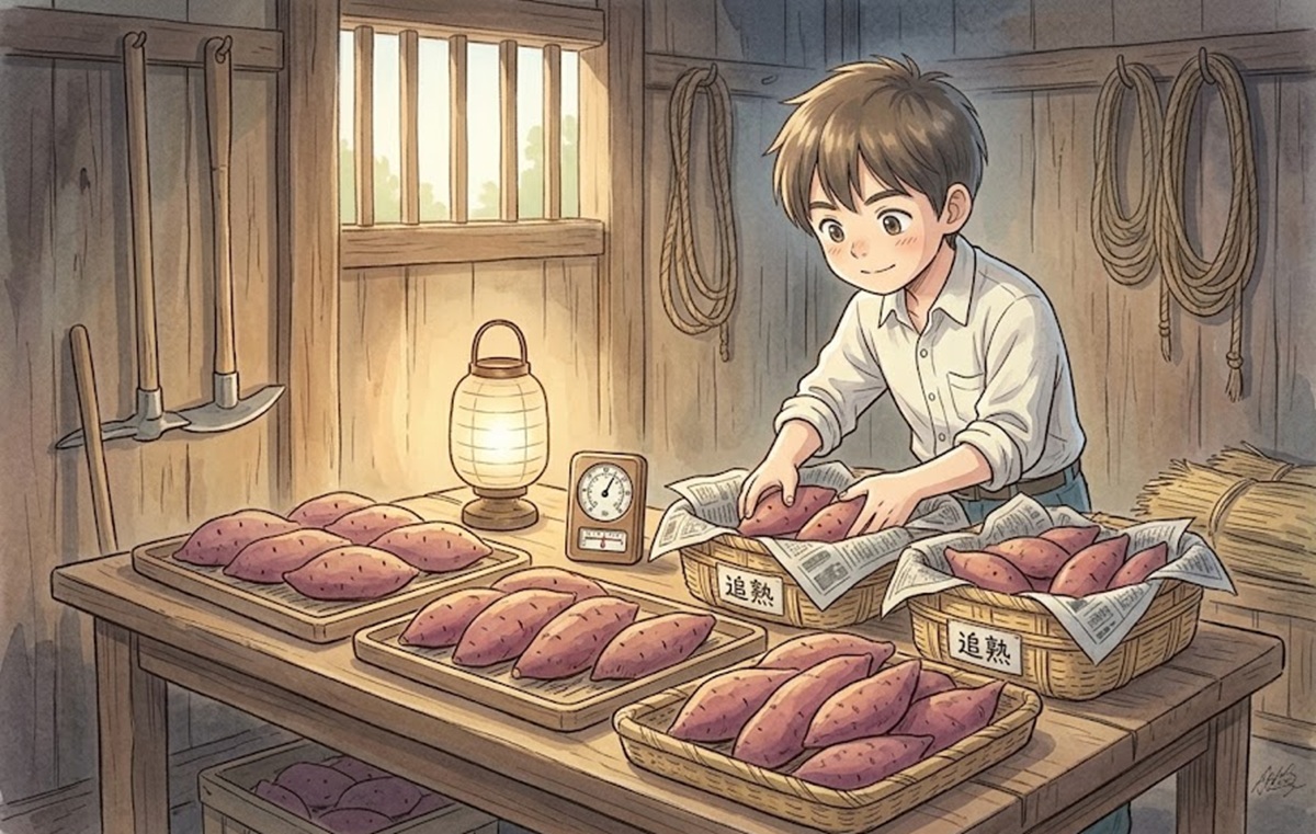 収穫後のキュアリングと追熟でさつまいもの品質を向上させる