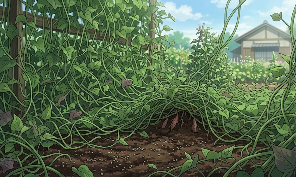 肥料のやりすぎはサツマイモがつるぼけする大きな原因