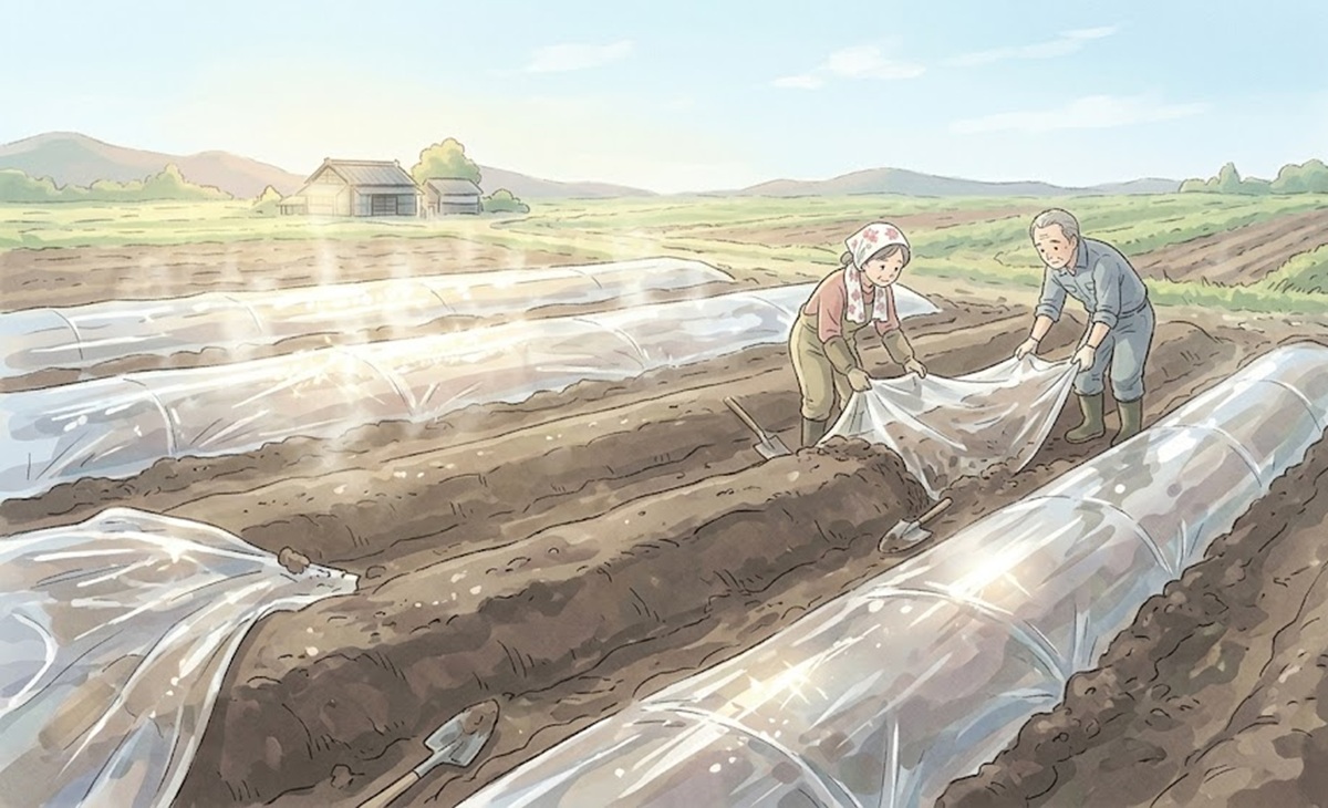 さつまいもを植え付け前に行う確実な土壌消毒