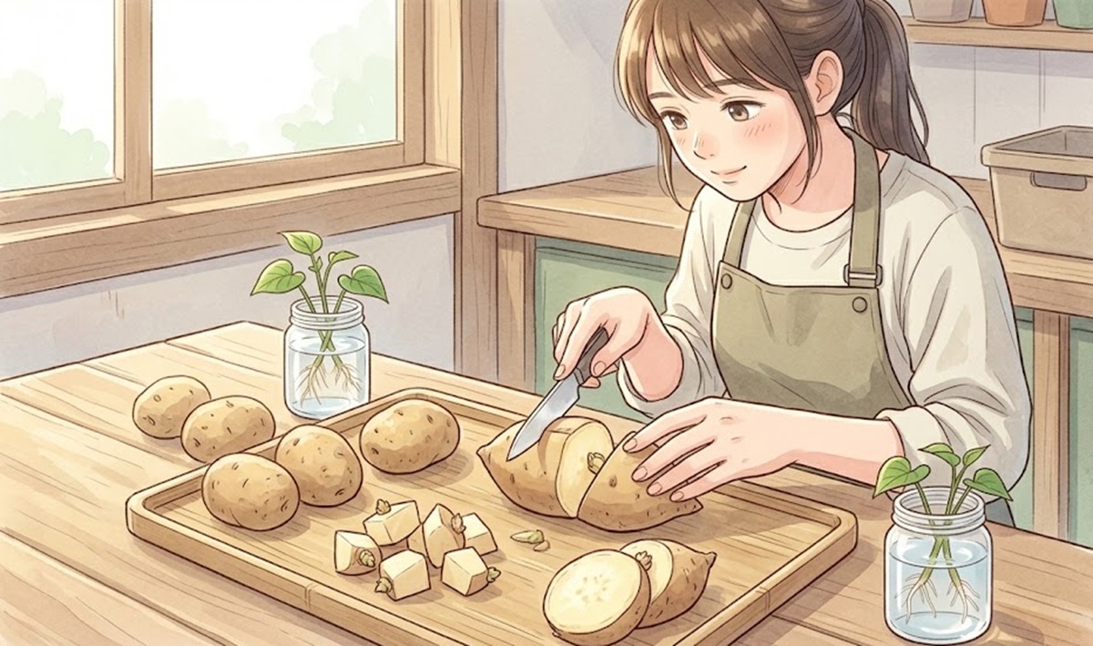 サツマイモ種芋の正しい切り方と丈夫な苗作りの手順