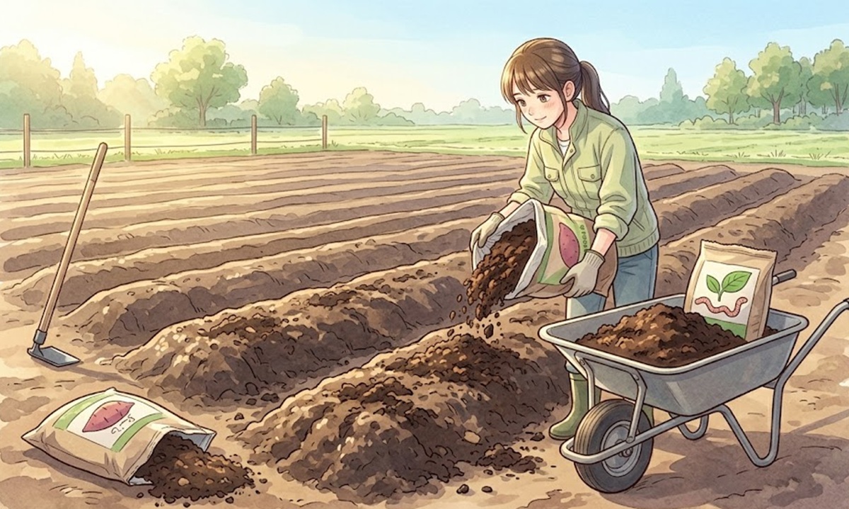 美味しいイモを育てる畑の土作りと最適な肥料の配合