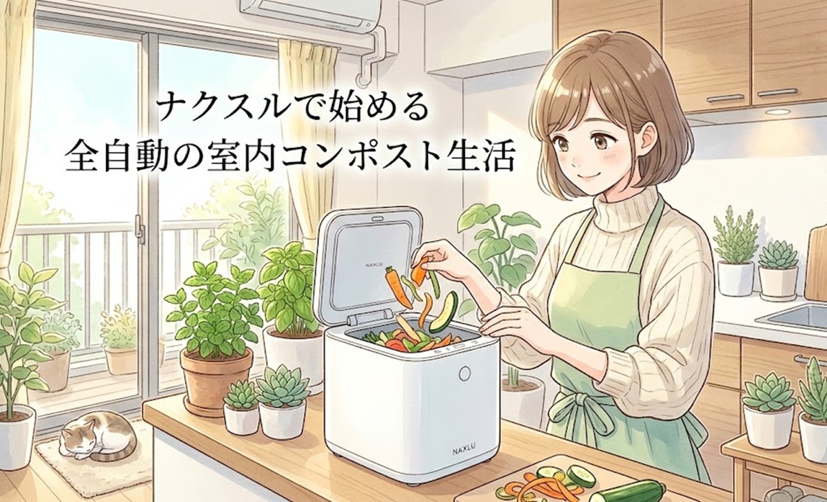 肥料代ゼロの土作り！ナクスルで始める全自動の室内コンポスト生活