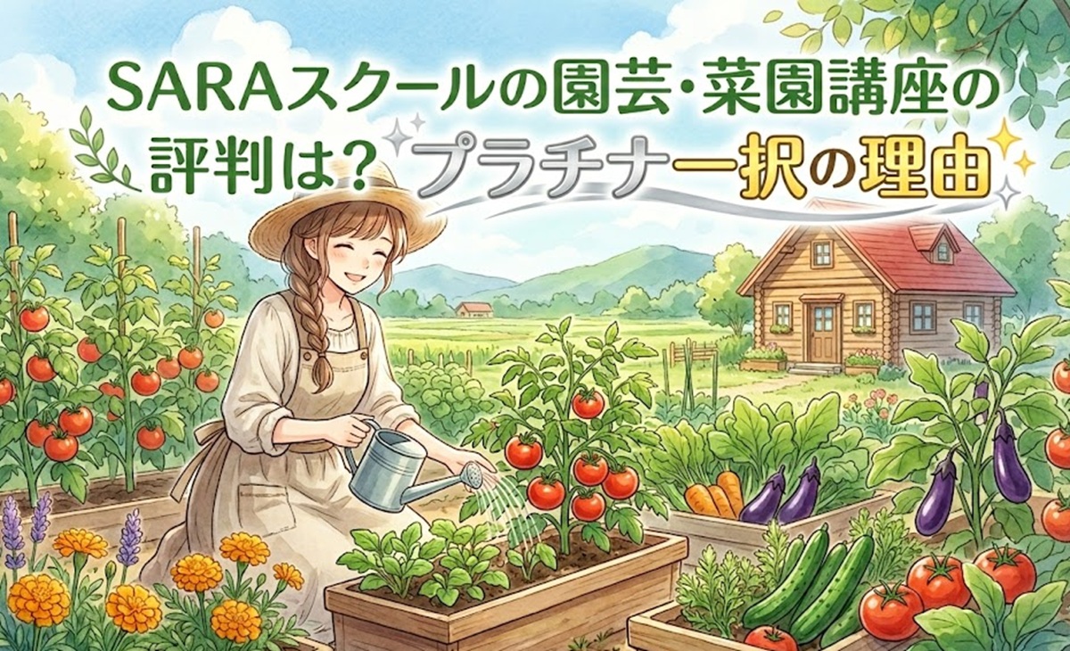SARAスクールの園芸・菜園講座の評判は？プラチナ一択の理由